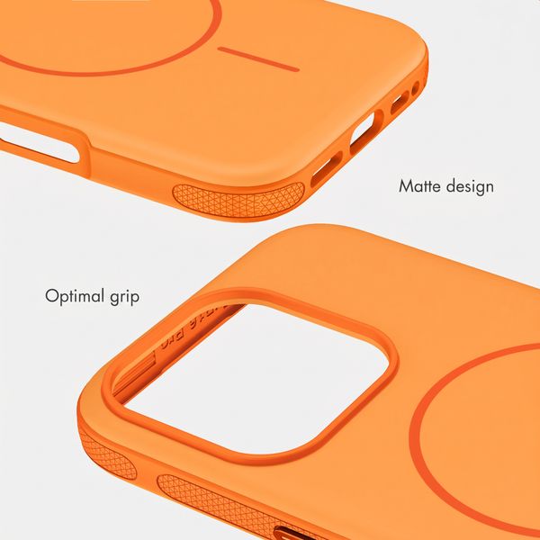 imoshion Colour Back Cover with Thin MagSafe Ring Apple iPhone 16 Pro - Orange