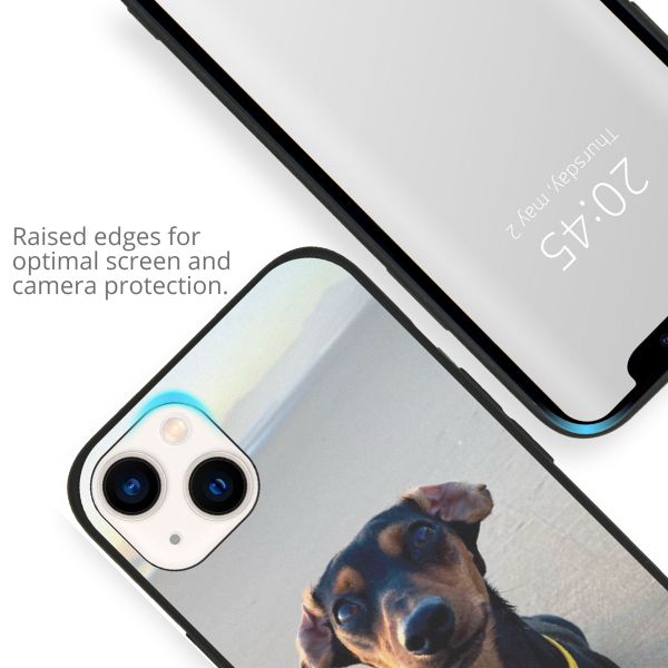 Ontwerp je eigen Apple iPhone 14 Plus gel hoesje - Zwart