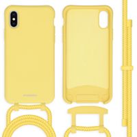 imoshion Color Backcover met afneembaar koord iPhone X / Xs - Geel