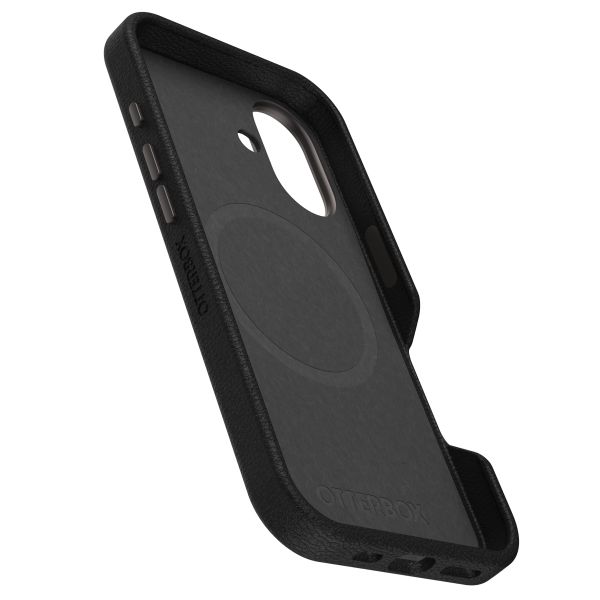 OtterBox Symmetry Cactus leren Backcover met MagSafe Apple iPhone 16 - Noir Ash