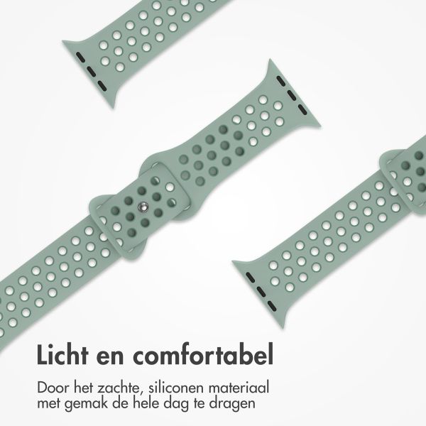 imoshion Sport⁺ bandje Apple Watch Series 1 t/m 11 / SE / Ultra (44/45/46/49 mm) - Maat S/M - Sage