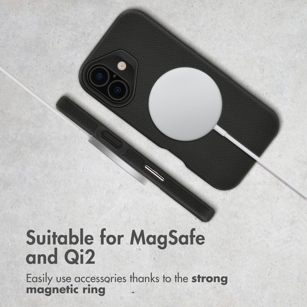 Accezz Tough Back Cover with MagSafe Apple iPhone 16 - Black