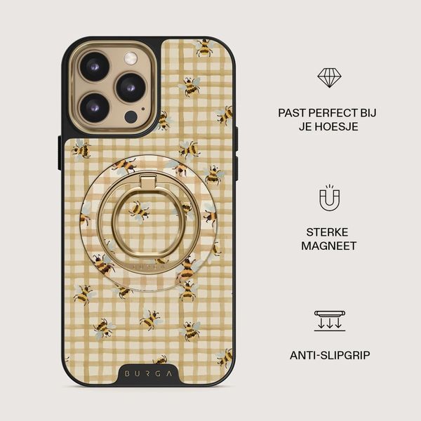Burga Magnetic Ringholder Gold - Honeycomb