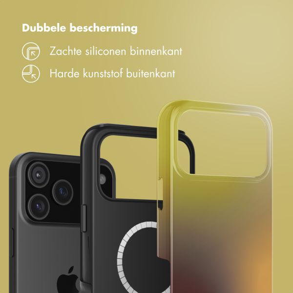 Selencia Vivid Backcover met MagSafe Apple iPhone 18 Pro Max / 17 Pro Max - Gradient Olive Dust