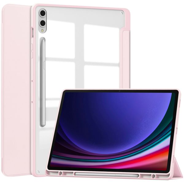 imoshion Trifold Hardcase Bookcase Samsung Galaxy Tab S10 Plus / Tab S9 Plus / Tab S9 Plus FE 12.4 inch - Roze