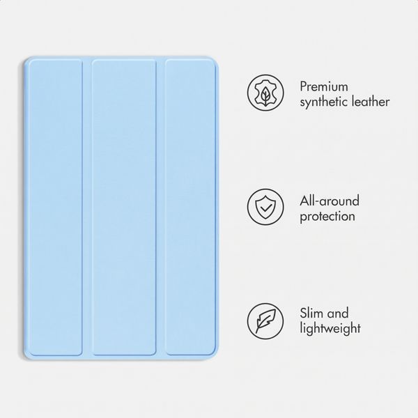 imoshion Trifold Book Case Apple iPad Air 13 inch (2026) M4 / (2025) M3 / (2024) M2 - Light Blue