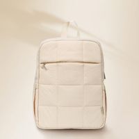 Selencia Vaya Puffy Laptop Rugzak 16 inch - Soft Ivory