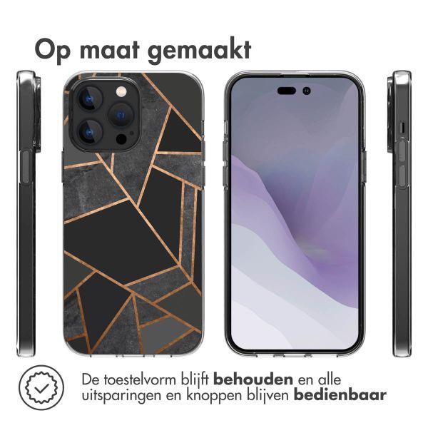 imoshion Design hoesje iPhone 14 Pro Max - Grafisch Koper / Zwart