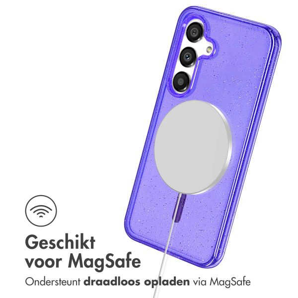 imoshion Sparkle Backcover met MagSafe Samsung Galaxy S25 - Paars