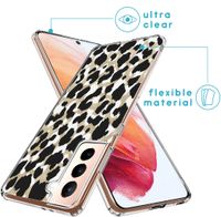 imoshion Design hoesje Samsung Galaxy S21 - Luipaard / Zwart