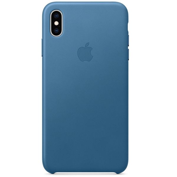 Apple Leather Backcover iPhone Xs Max - Cod Blue