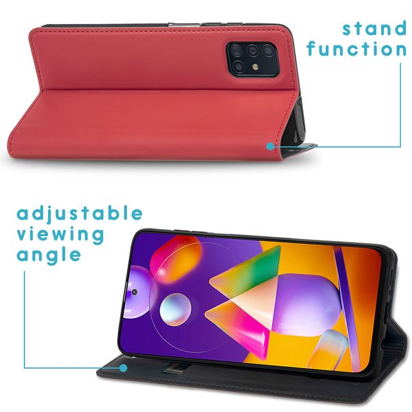 imoshion Slim Folio Bookcase Samsung Galaxy M31s - Rood