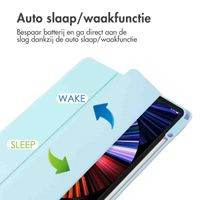 imoshion Trifold Hardcase Bookcase Apple iPad Pro 12.9 (2018/2020/2021/2022) - Lichtblauw