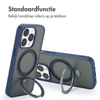 Accezz Ring Stand Backcover met MagSafe iPhone 14 Pro - Blue