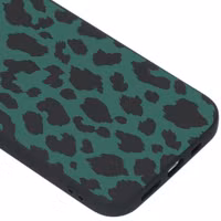 imoshion Design hoesje Apple iPhone 12 (Pro) - Luipaard - Groen / Zwart
