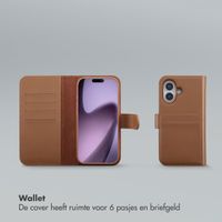 Selencia Olyn Uitneembare Bookcase met MagSafe Apple iPhone 17 - Bruin