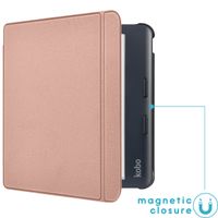 imoshion Slim Hard Case Sleepcover met stand Kobo Libra Colour - Rosé Goud