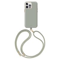 Coehl Crème MagSafe Backcover met koord iPhone 15 Pro Max - Soft Sage