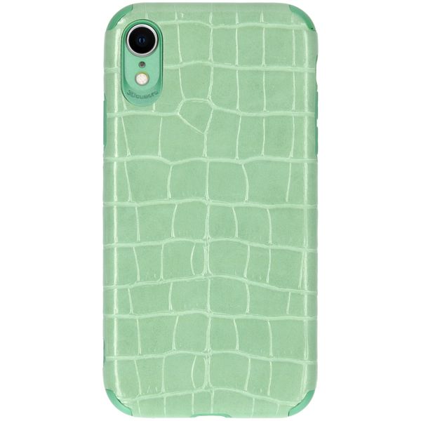 My Jewellery Croco Softcase Backcover iPhone Xr - Groen