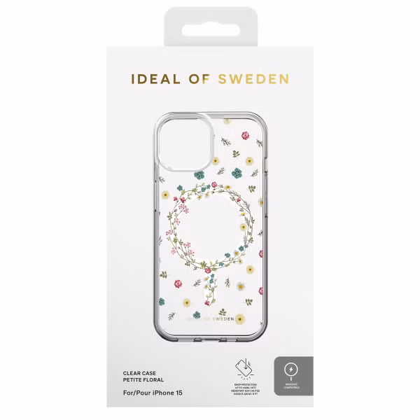 iDeal of Sweden Mirror Case met MagSafe Apple iPhone 13/14/15/16e - Petite Floral
