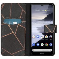 imoshion Design Softcase Bookcase Nokia 2.4 - Black Graphic