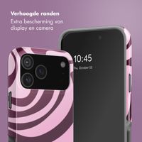 Selencia Vivid Backcover Apple iPhone 18 Pro - Wavy Swirl Pink Plum