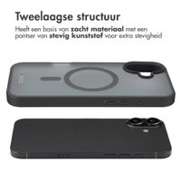Accezz Rugged Frosted MagSafe Backcover Apple iPhone 16 Plus - Zwart