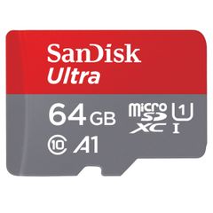 SanDisk microSD Ultra - 64GB - inclusief SD Adapter - Full HD