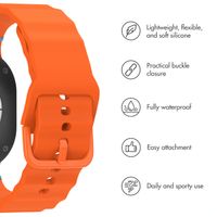 imoshion Wave Silicone Band Samsung Galaxy Watch 9 (40/44mm) / Watch 8 (40/44mm) / Classic (46mm) - Orange