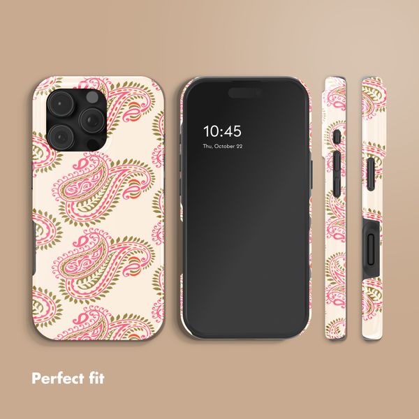 Selencia Vivid Back Cover Apple iPhone 16 Pro - Paisley Blush