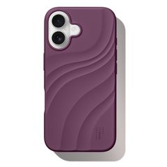 iDeal of Sweden Soft Swirl Silicone MagSafe Case Apple iPhone 16 - Velvet Plum