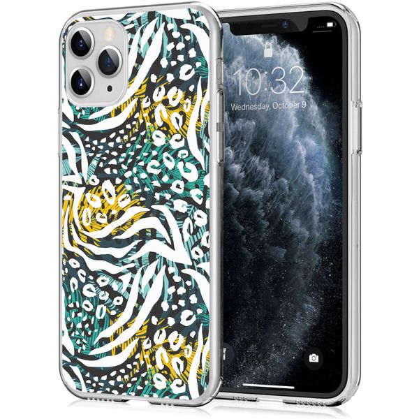 imoshion Design hoesje iPhone 11 Pro - Jungle - Wit / Zwart / Groen