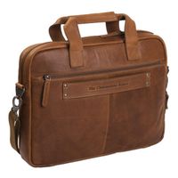 The Chesterfield Brand Calvi Laptoptas 15-15,6 inch - Echt leer - Cognac