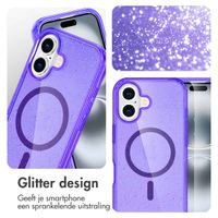 imoshion Sparkle Backcover met MagSafe Apple iPhone 16 - Glitter Paars