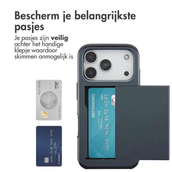 imoshion Backcover met pasjeshouder Apple iPhone 17 Pro - Donkerblauw