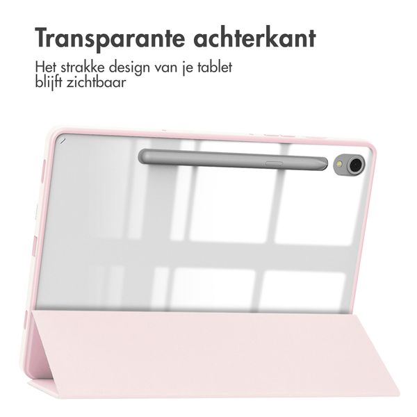 imoshion Trifold Hardcase Bookcase Samsung Galaxy Tab S9 11.0 inch - Roze