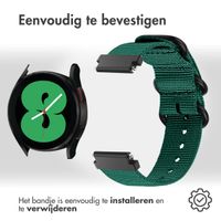 imoshion Rugged Nylon bandje  - Universeel 20 mm aansluiting - Donkergroen