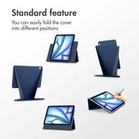 Accezz High Stand Tablet Case Apple iPad Air 11 inch (2026) M4 / (2025) M3 / (2024) M2 / Air 5 (2022) / Air 4 (2020) - Dark blue