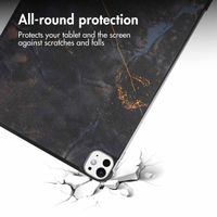 imoshion Design Trifold Case Apple iPad Pro 11 (2025) M5 / (2024) M4 - Black Marble
