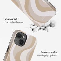 Selencia Vivid Tough Backcover met MagSafe iPhone 14 - Desert Waves Beige