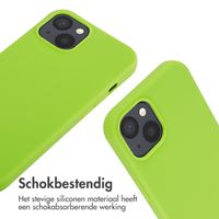 imoshion Siliconen hoesje met koord iPhone 13 - Fluor Groen