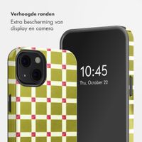Selencia Vivid Backcover met MagSafe Apple iPhone 13 - Check This Olive