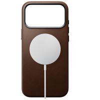 Nomad Traditional Leather Backcover met MagSafe Apple iPhone 18 Pro Max - Brown