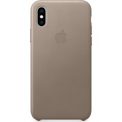 Apple Leather Backcover Apple iPhone Xs Max - Taupe