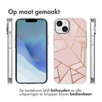 imoshion Design hoesje iPhone 14 - Grafisch Koper / Roze