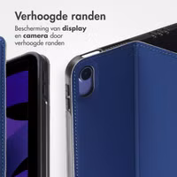 Accezz Classic Tablet Case Apple iPad Mini 7 (2024) / iPad Mini 6 (2021) - Donkerblauw