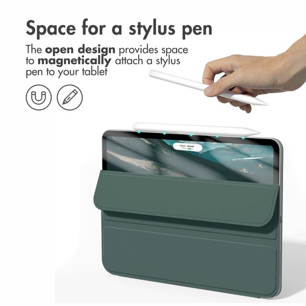 imoshion Magnetic Book Case Apple iPad Air 11 inch (2026) M4 / (2025) M3 / (2024) M2 / Air 5 (2022) / Air 4 (2020) - Dark Green