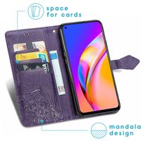 imoshion Mandala Bookcase Oppo A94 (5G) - Paars