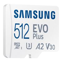 Samsung EVO Plus microSD 2024 - 512GB - inclusief SD Adapter - UHS-I/U3/Full HD/4K UHD