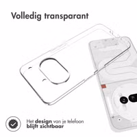 Accezz Clear Backcover Nothing Phone (3a) - Transparant
